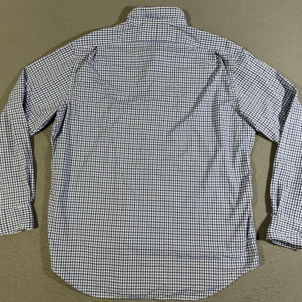 Polo Ralph Lauren Performance Button Down Shirt Blue White Gingham Men's Size XL